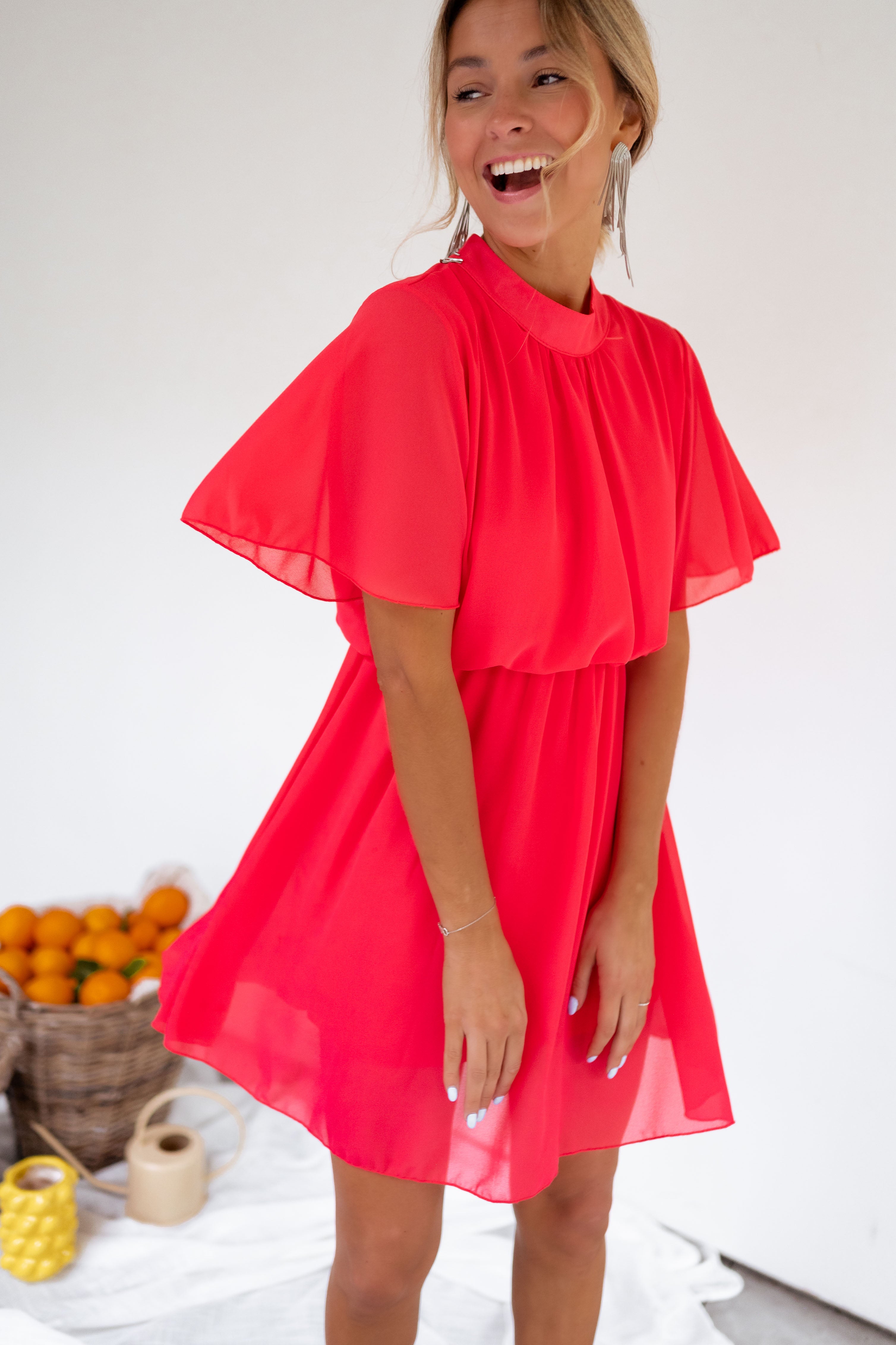raspberry mini dress Riviera Frayed Mini Dress Raspberry