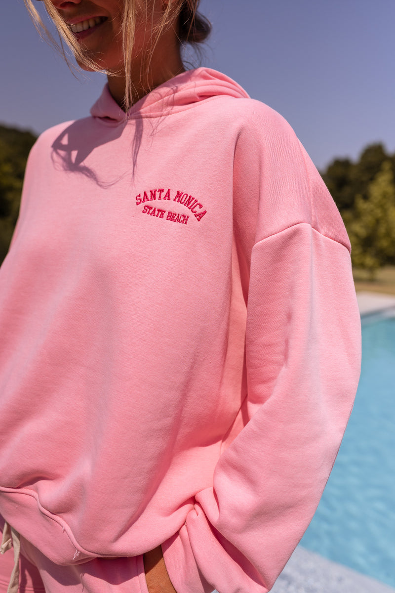 Women's - Essential Logo Zip Hoodie in La Soft Pink Marl