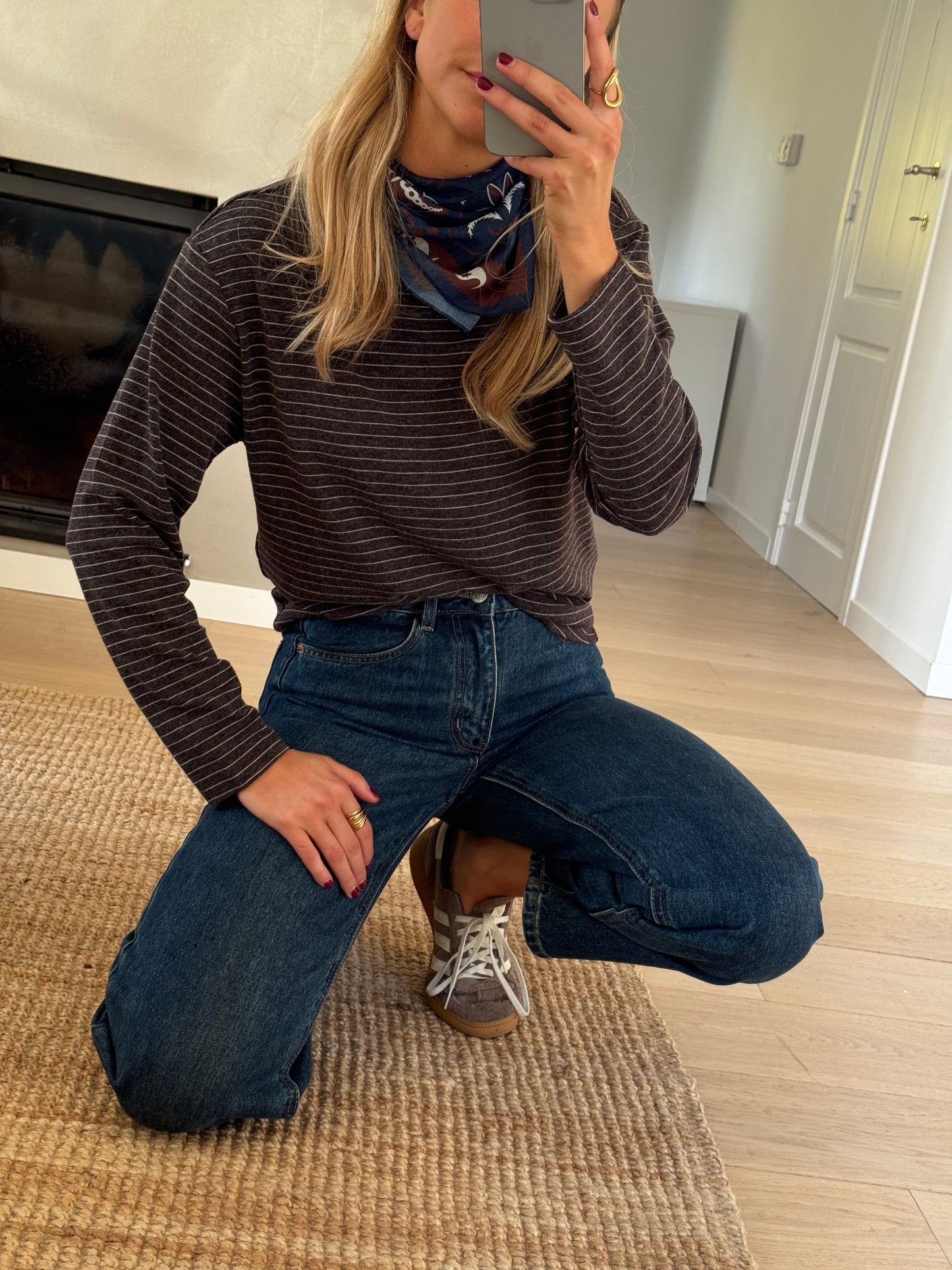 Brown Striped Bonnie T-shirt