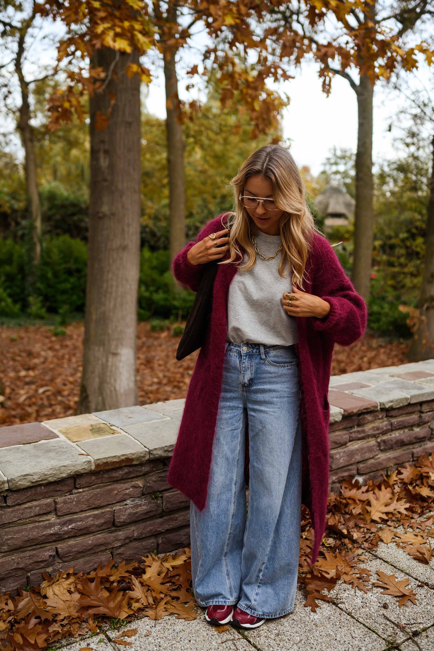Burgundy Ally Cardigan