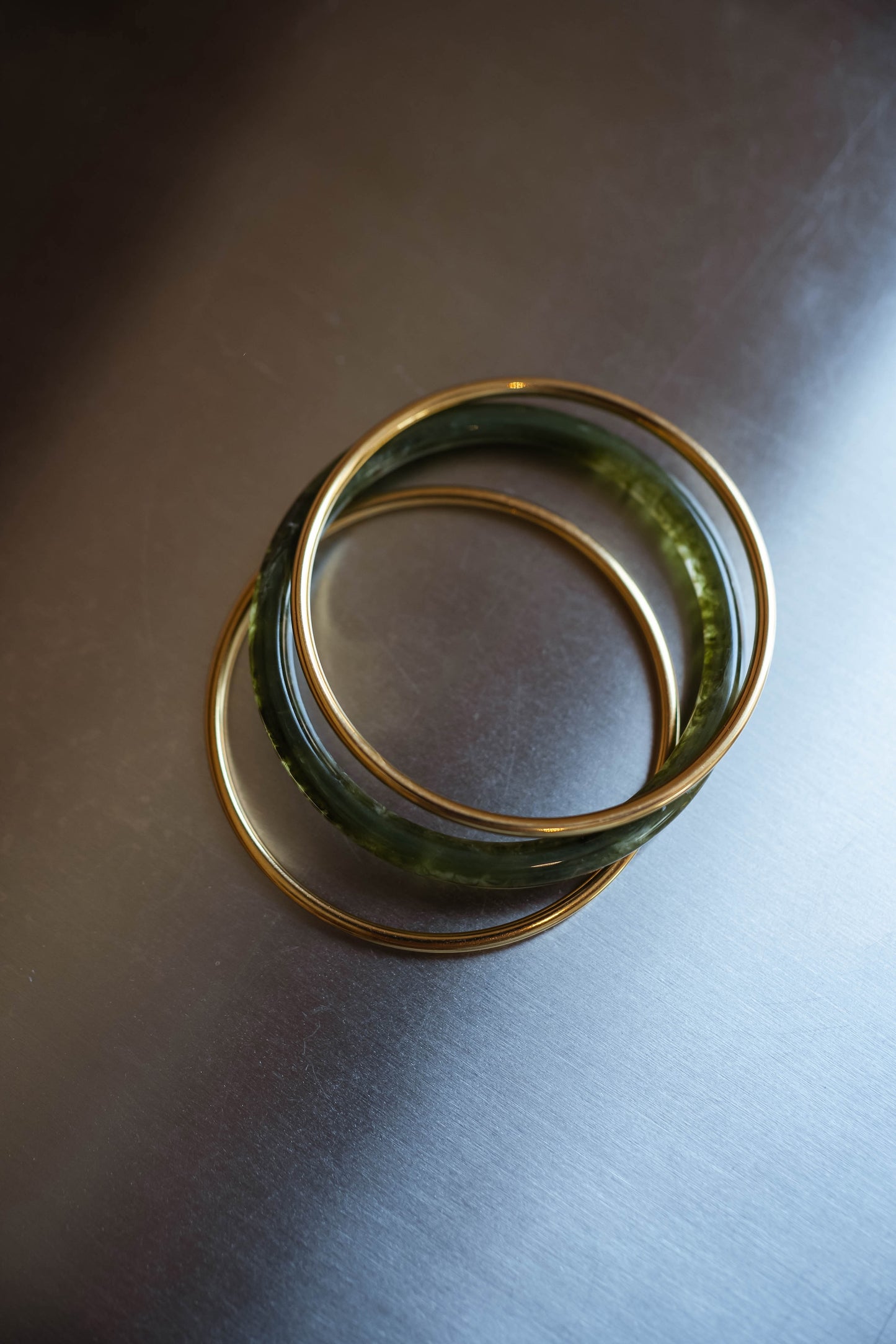 Green and Golden Laria Bracelets