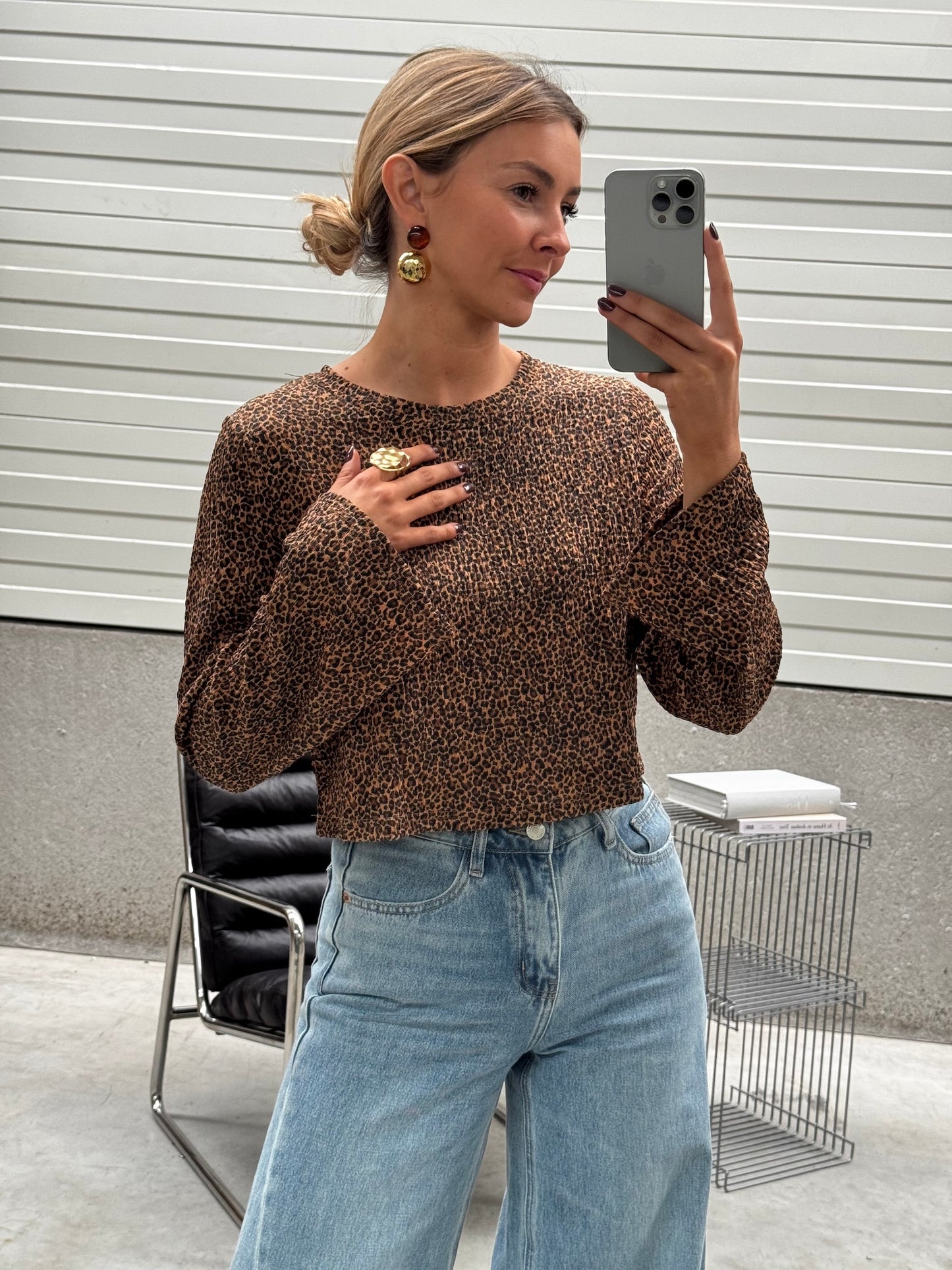 Leopard Analy Blouse