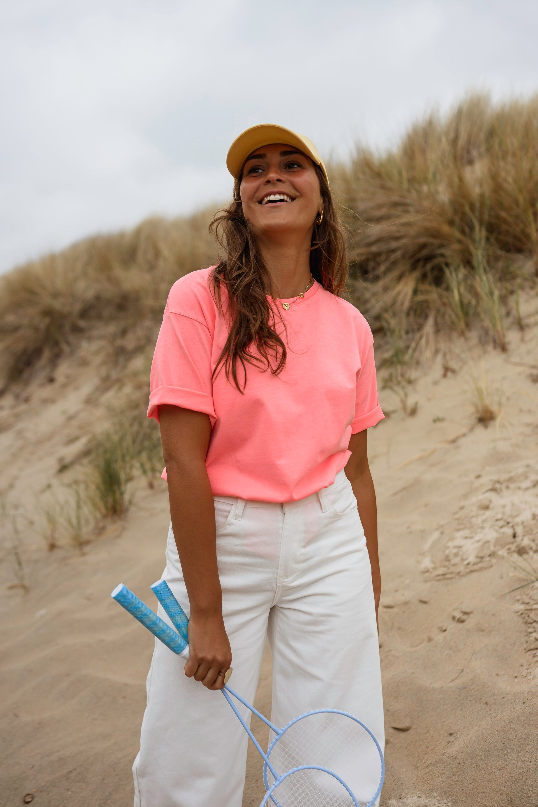 Neon Peach Lyne T-Shirt – Easy Clothes North America