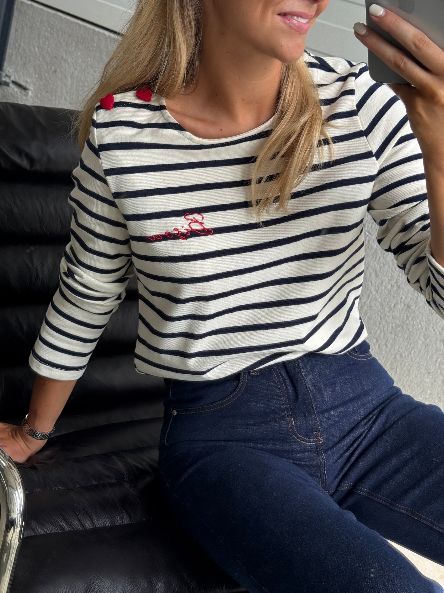 Striped Kiss T-shirt