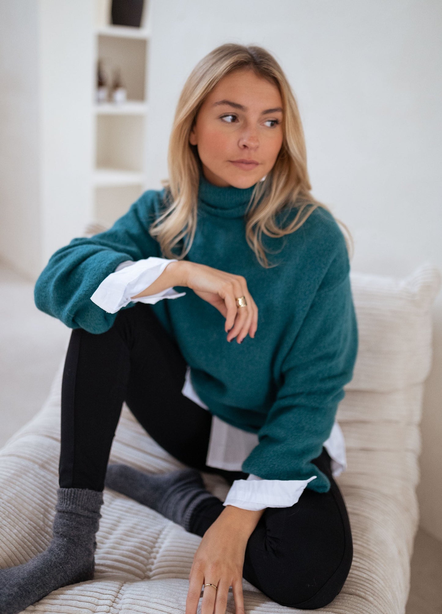 Green Laurya Sweater - Easy Clothes North America