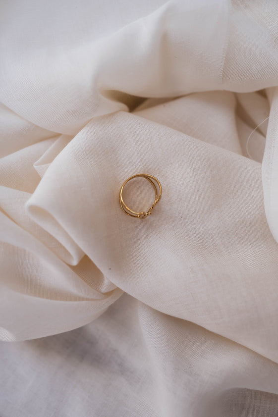 Golden Love Ring