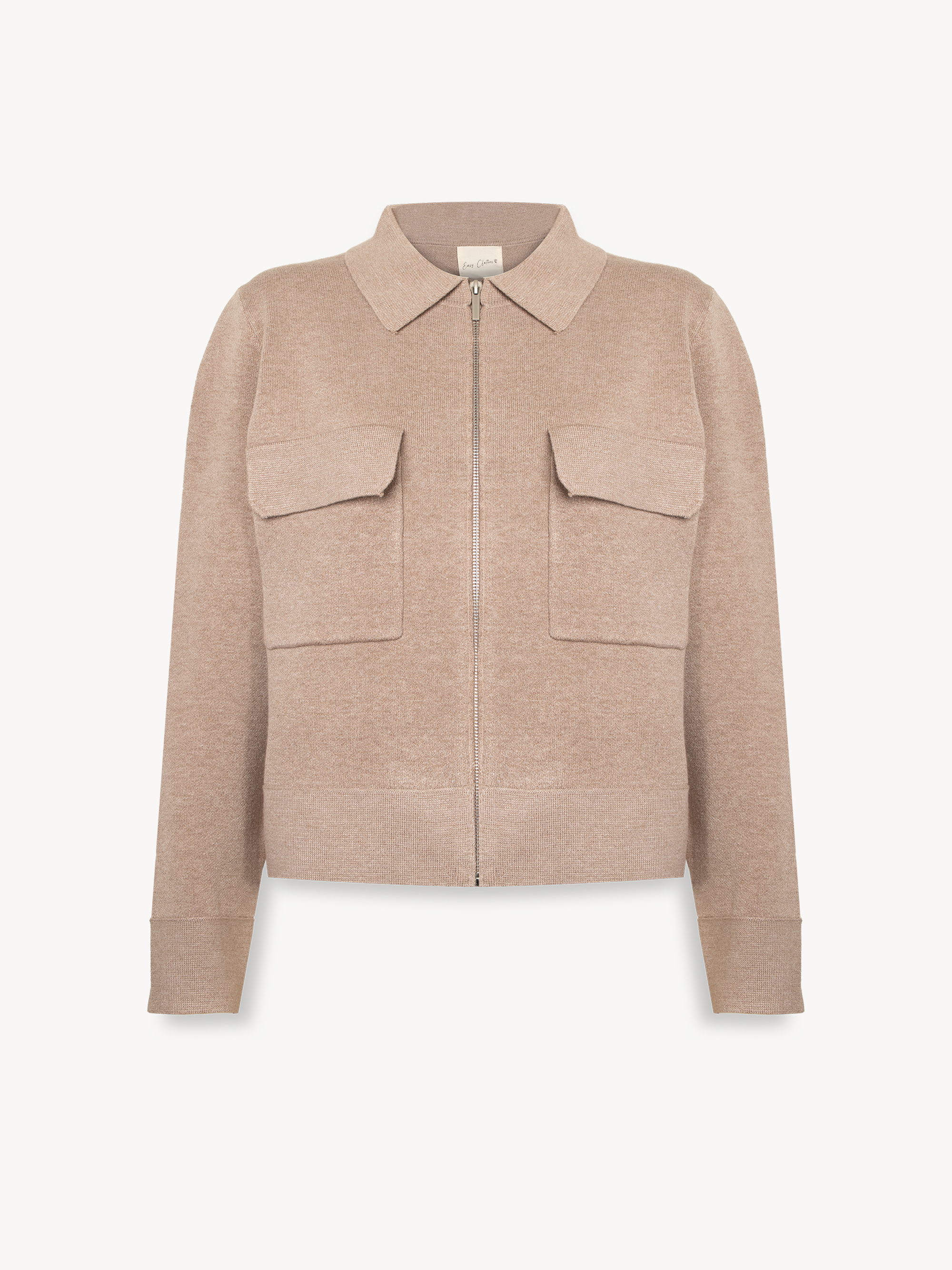 Beige Eather Cardigan