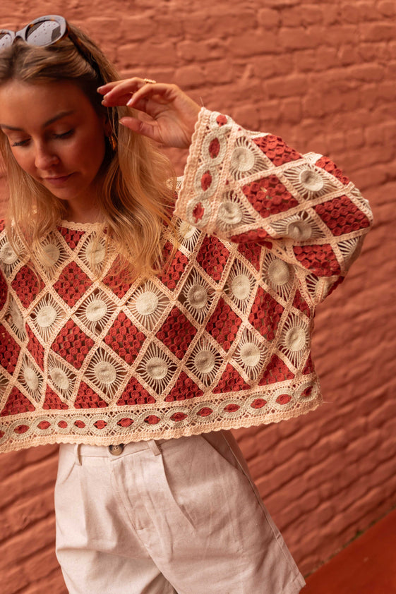 Brick Crochet Kalya Blouse