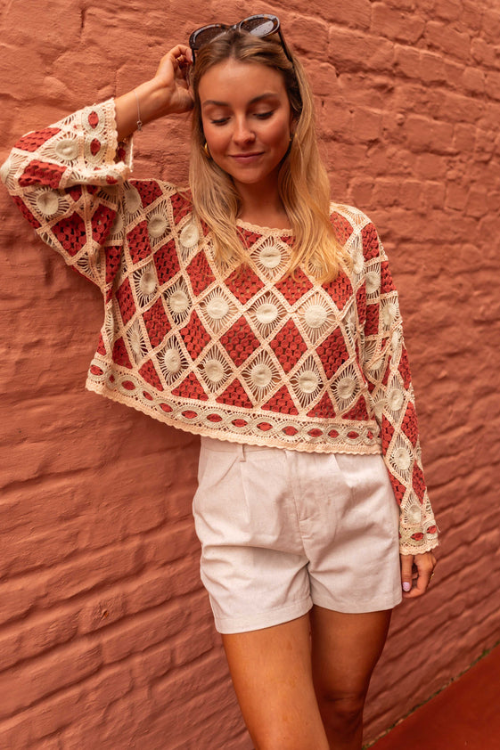 Brick Crochet Kalya Blouse