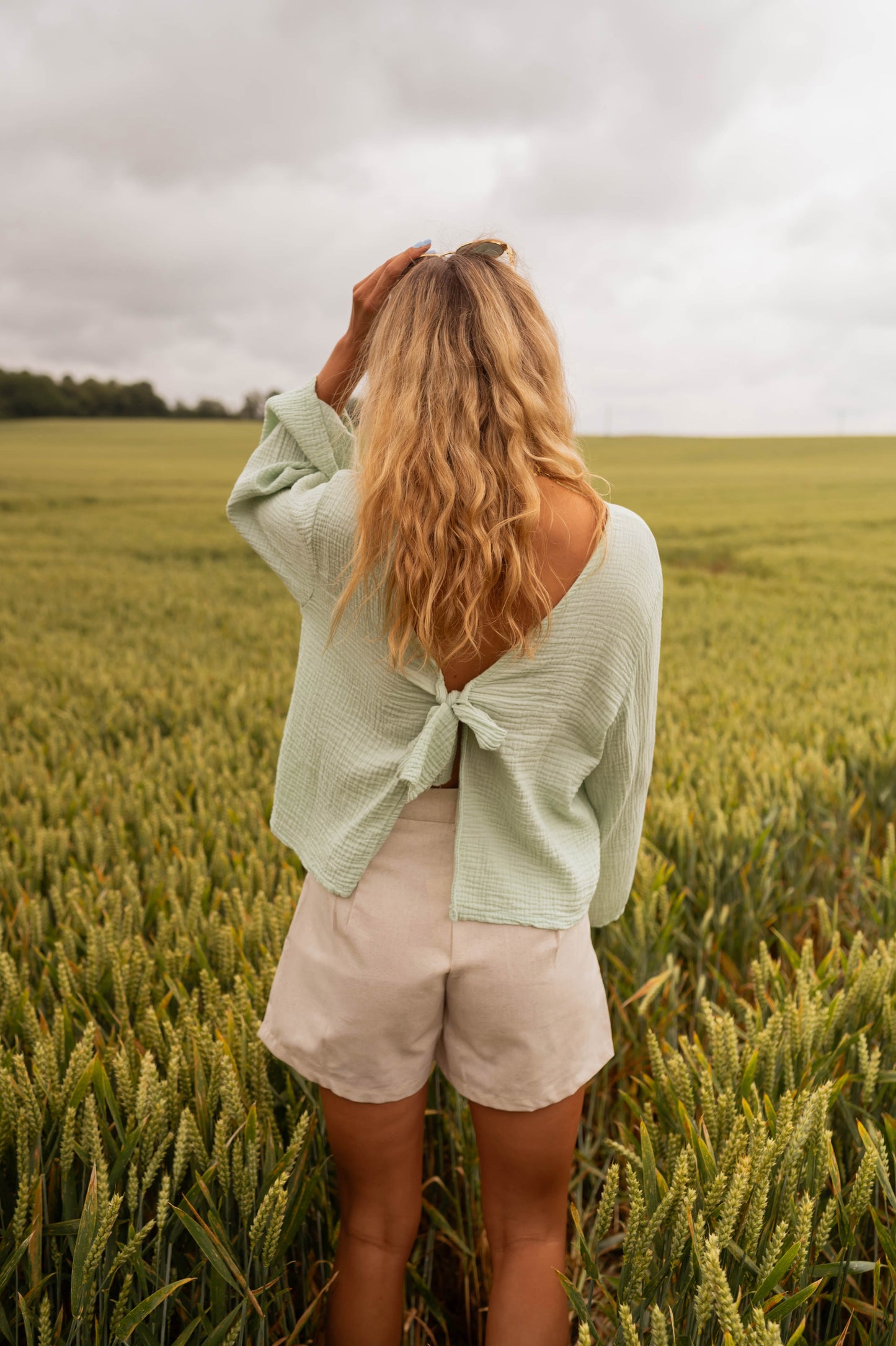 Sea Green Meda Blouse