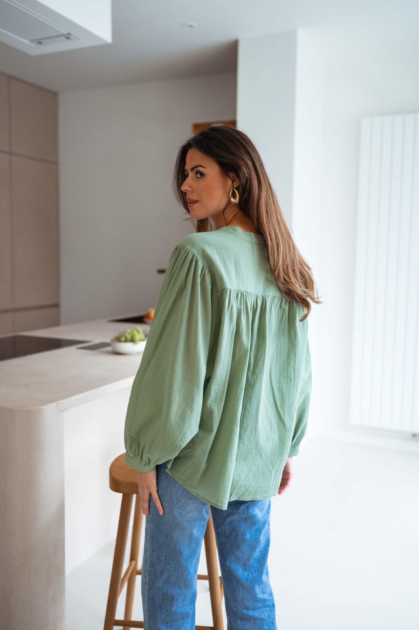 Khaki Melha Blouse