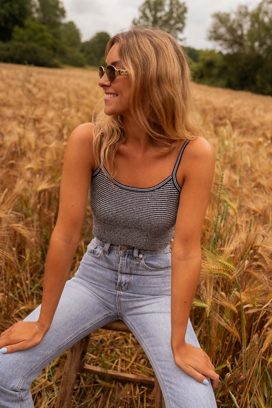 Blue Striped Colette Bodysuit