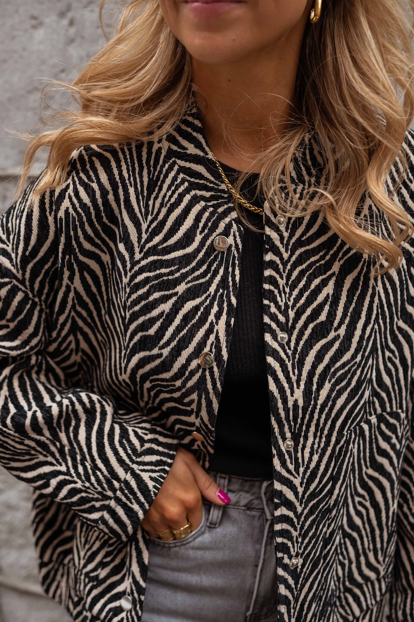 Zebra Sarah Bomber Jacket