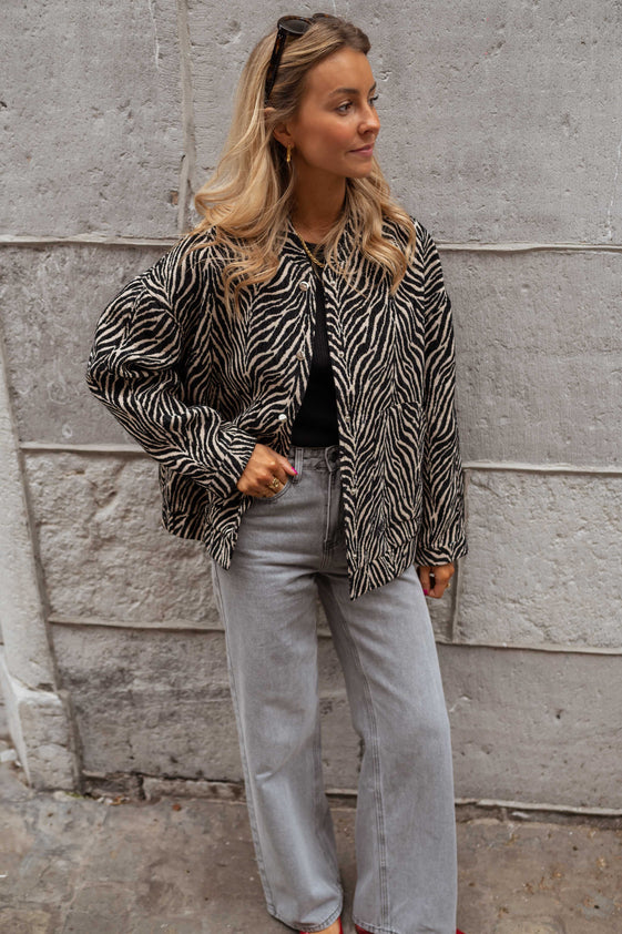 Zebra Sarah Bomber Jacket – Easy Clothes North America