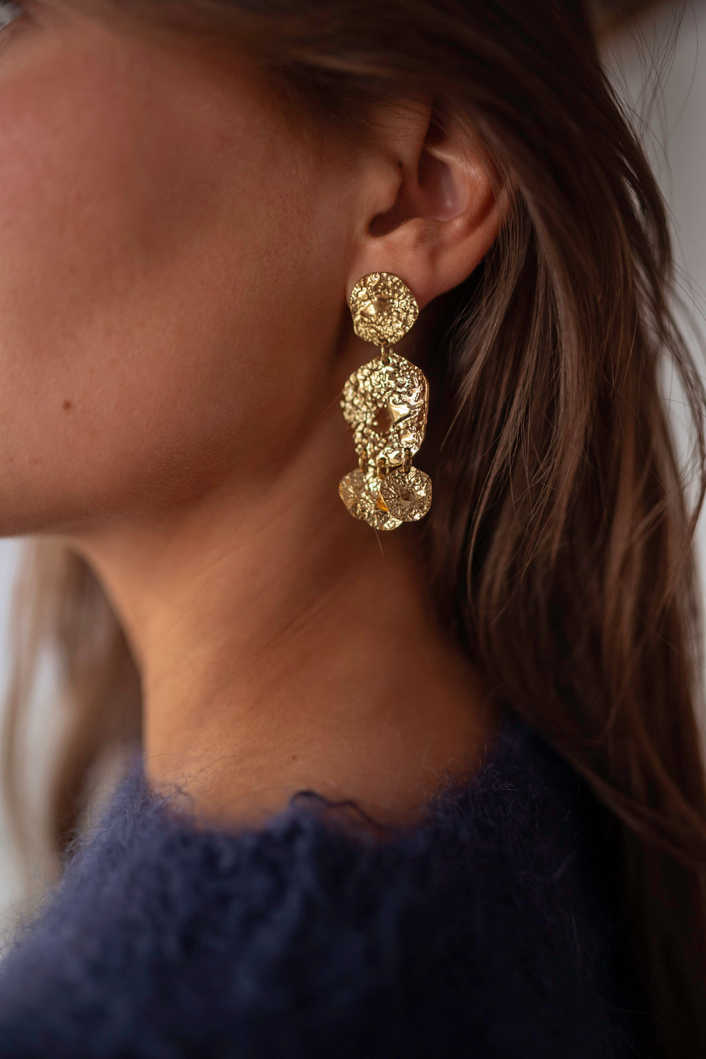Golden Chafo Earrings | Easy Clothes North America