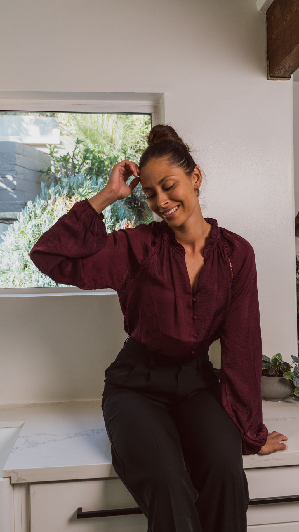 burgundy dress blouse Janelle Shirt Jacket:US36 kiwi_size_chart Dreamyannie UK Mermaid Beach silk fiber contains 18
