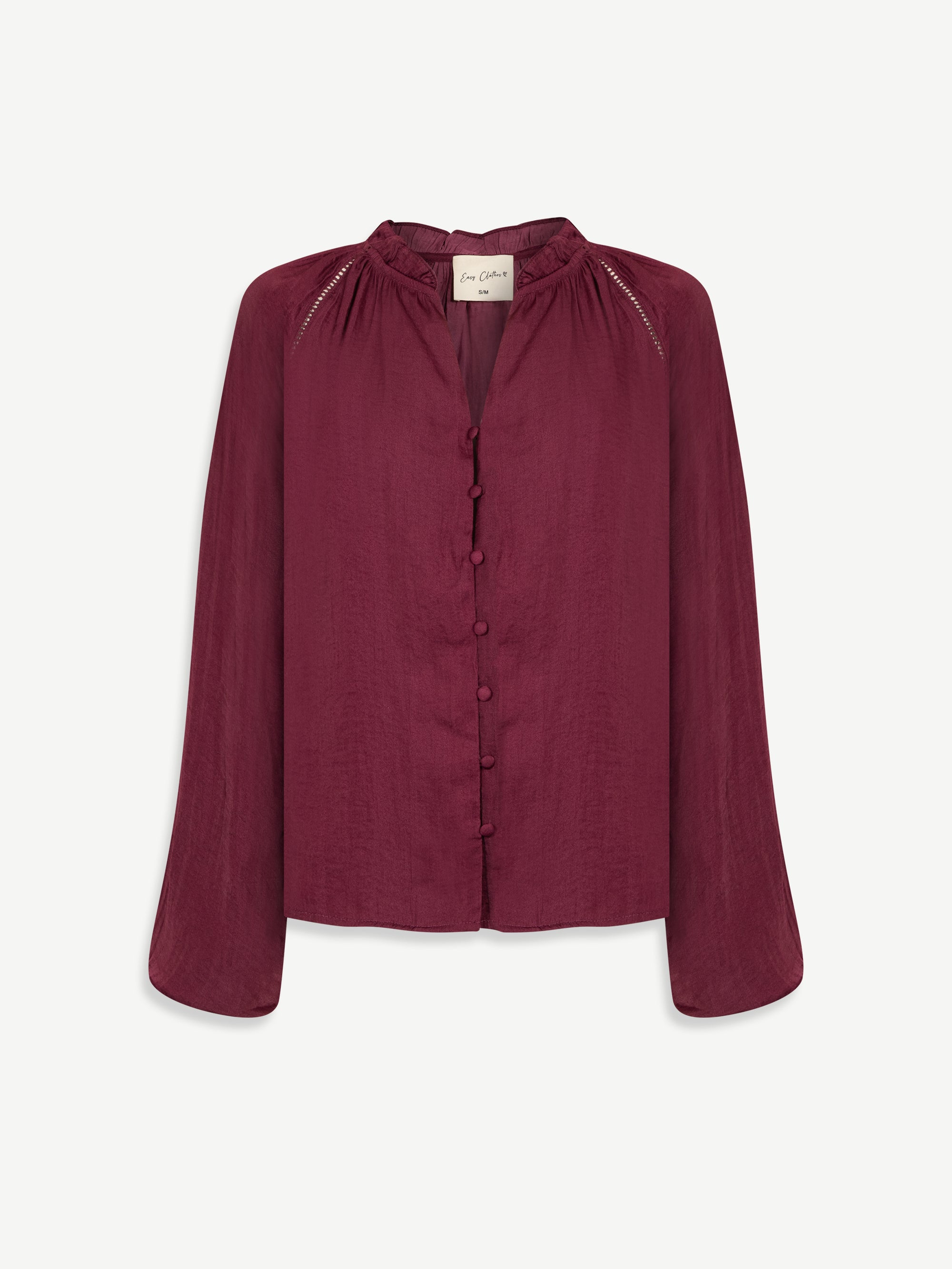 Burgundy Janelle Blouse