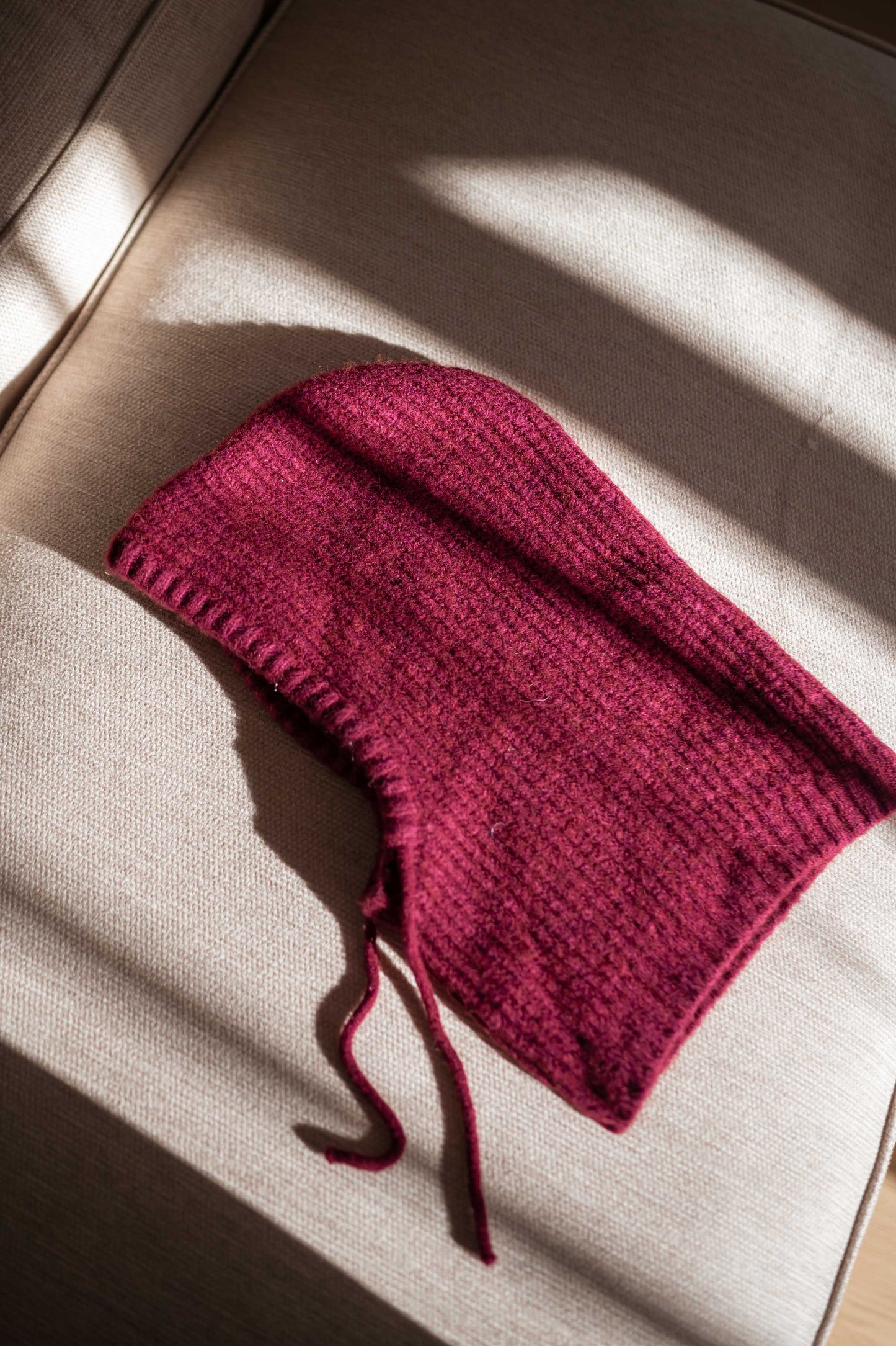 Burgundy Melou Balaclava