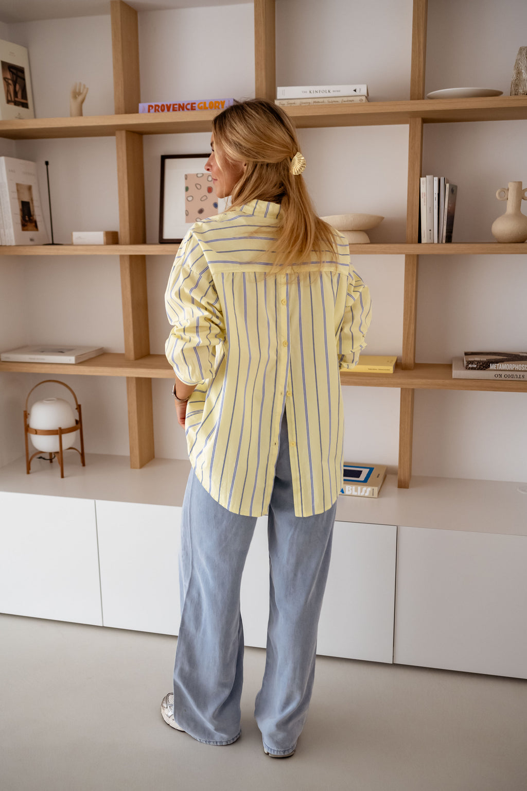 Yellow Striped Happy Shirt – Easy Clothes North America