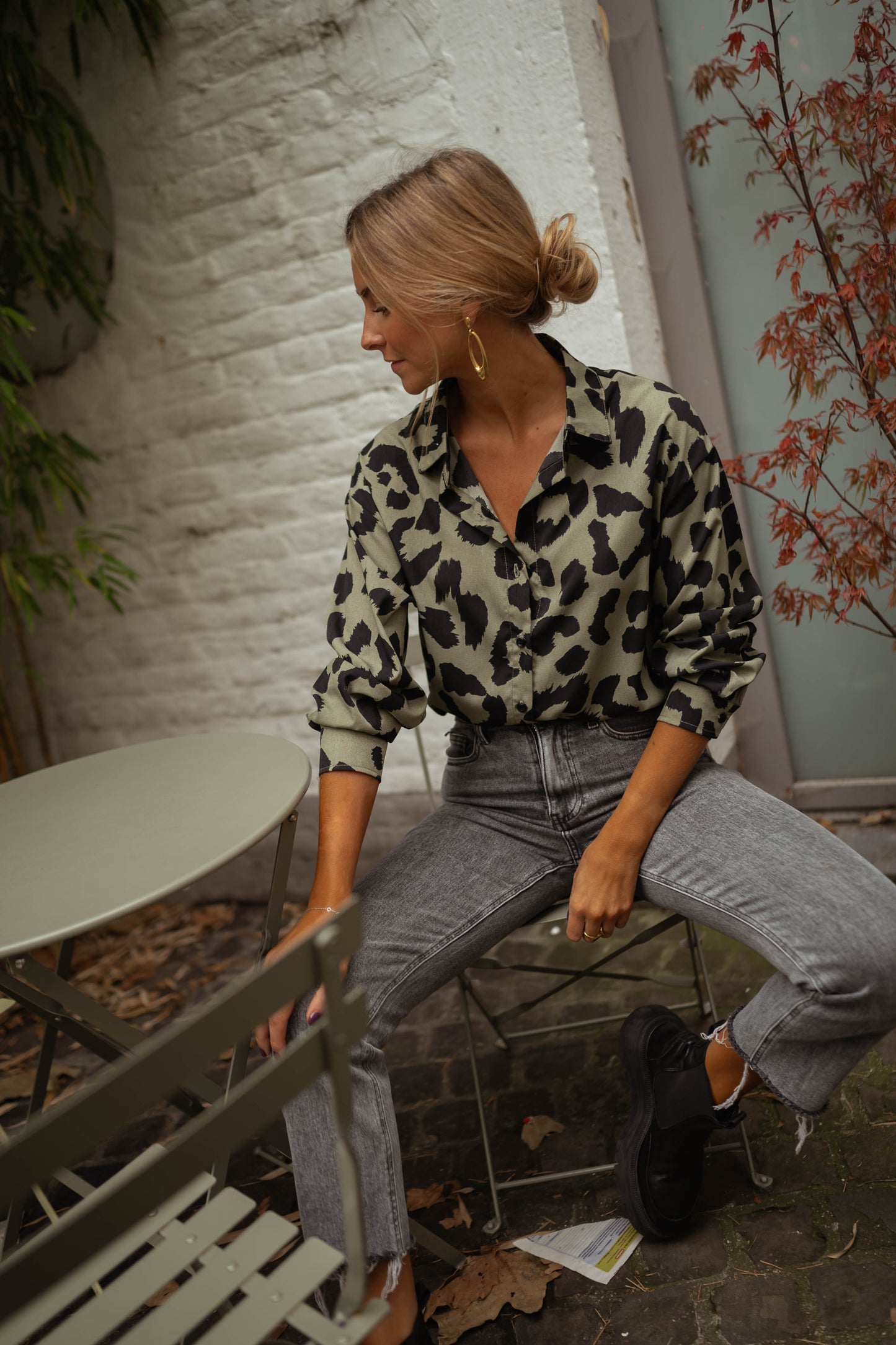 Khaki Leopard Tymou Shirt