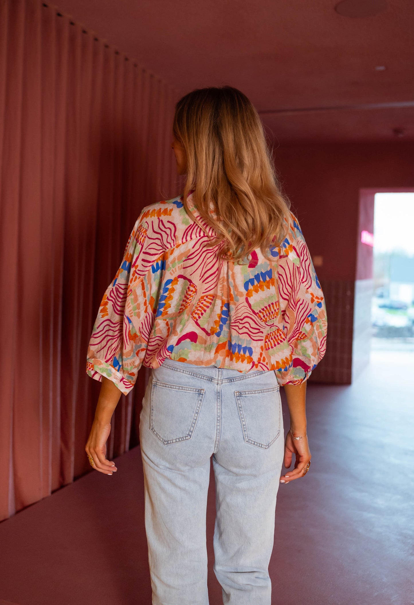 Pink Patterned Violette Shirt