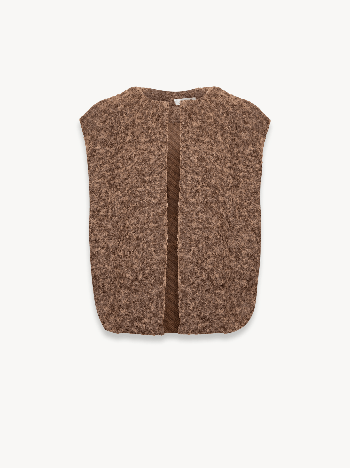 Chocolate Lander Sleeveless Cardigan