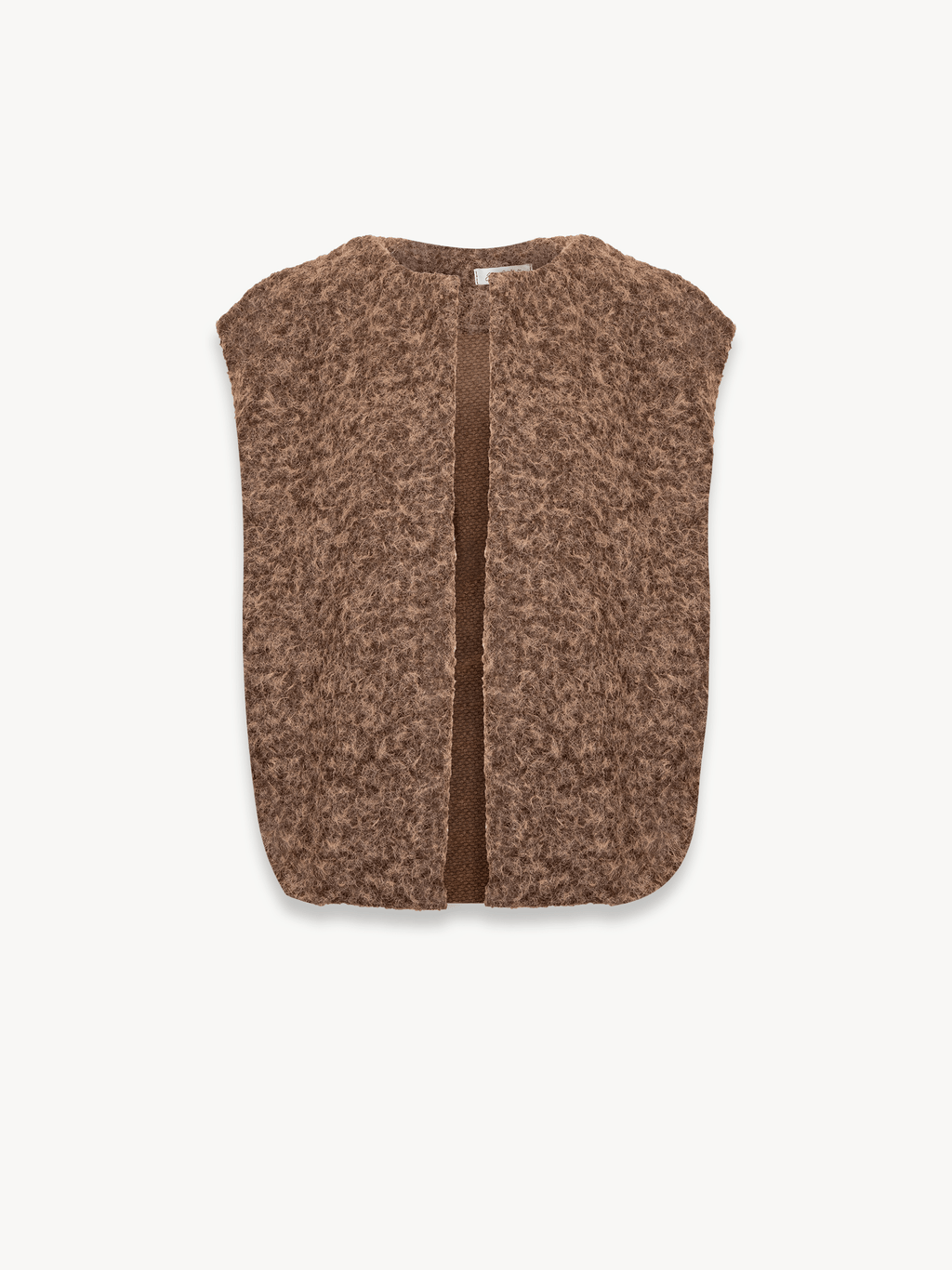 Chocolate Lander Sleeveless Cardigan | Easy Clothes North America