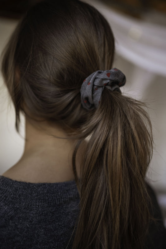 Grey Arbi Scrunchie