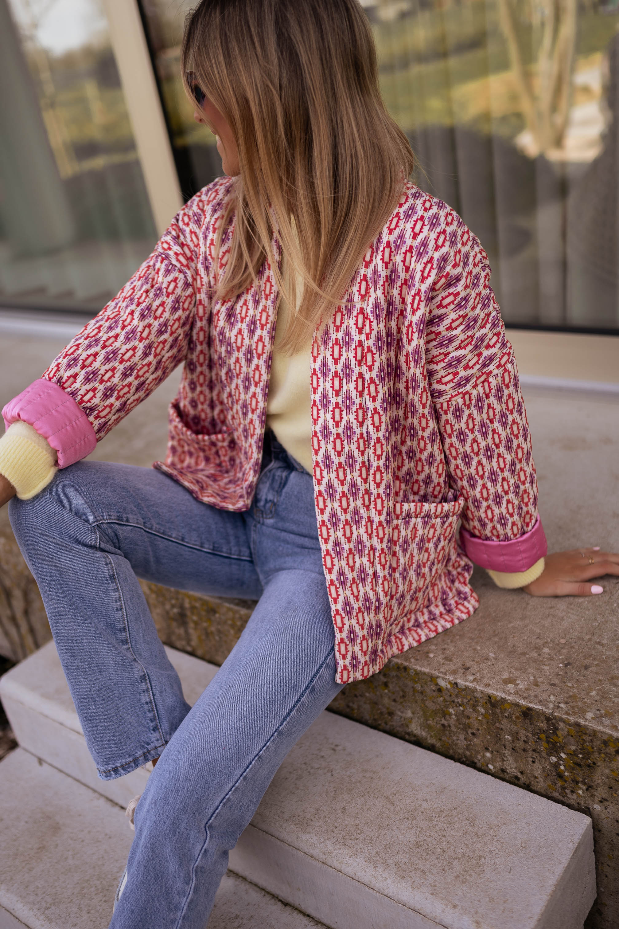 Pink Belinda Quilted Jacket