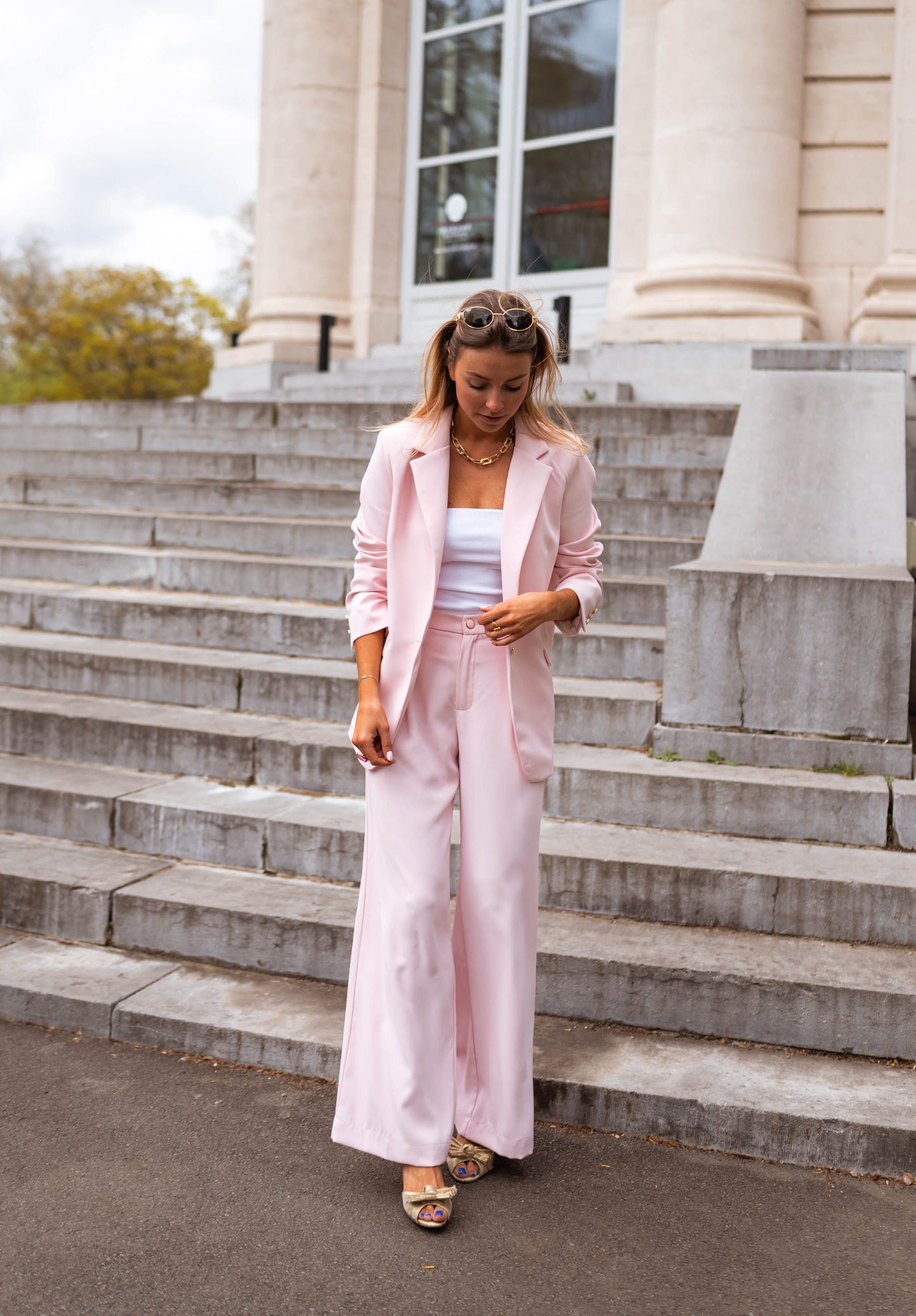 Powder Pink Aurore Blazer