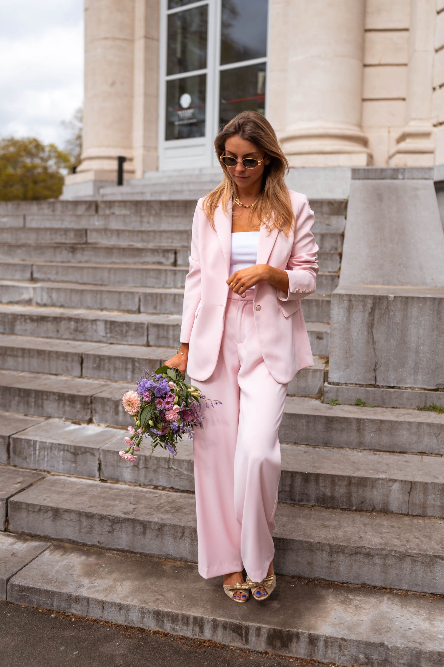 Powder Pink Aurore Blazer