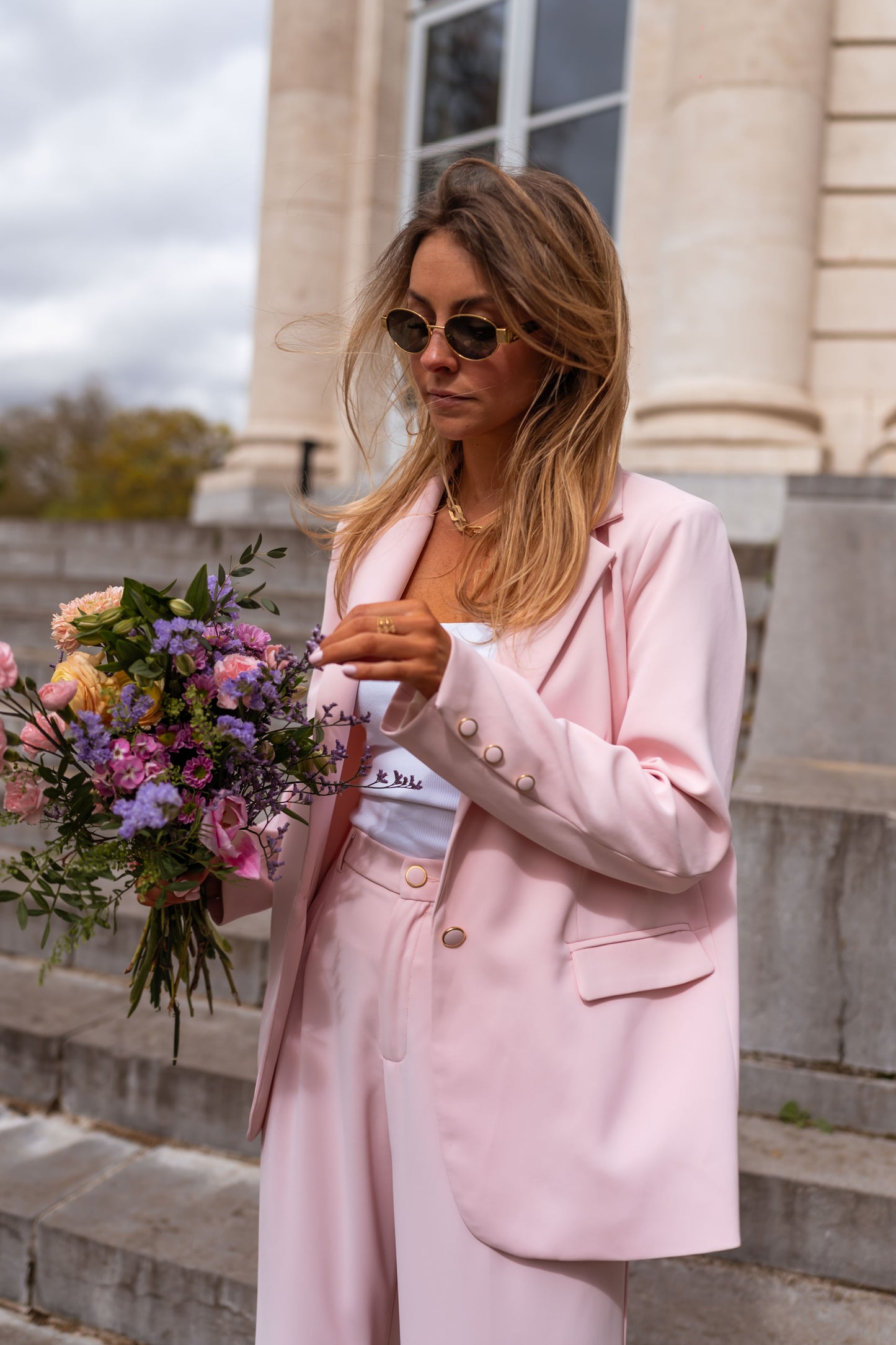 Powder Pink Aurore Blazer