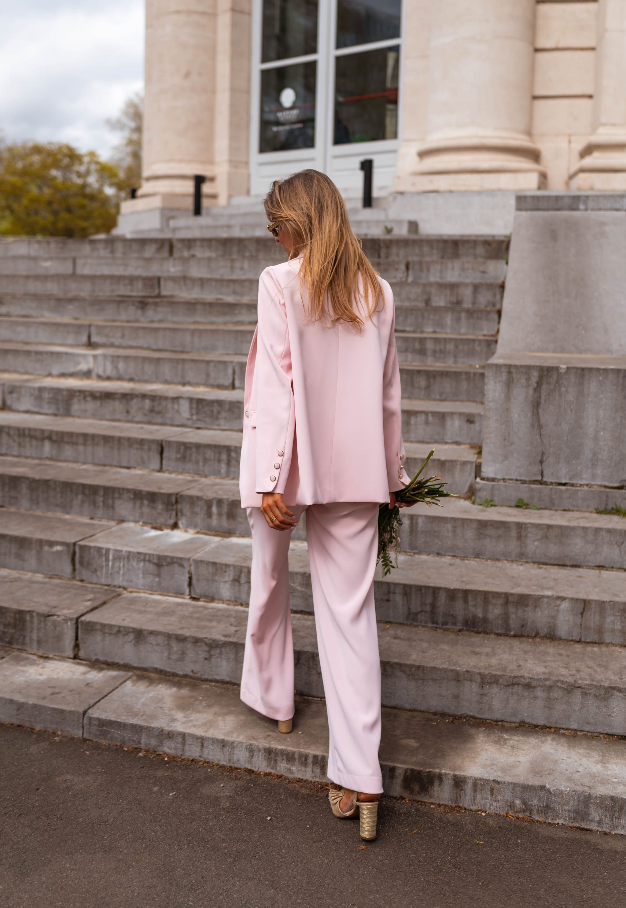 Powder Pink Aurore Blazer