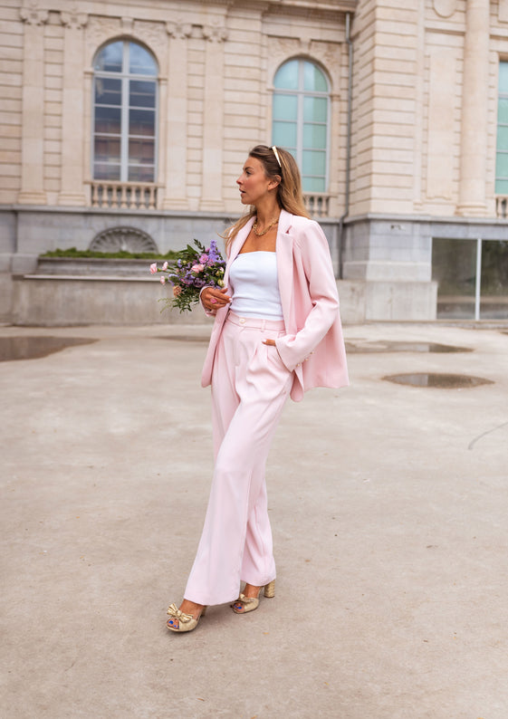 Powder Pink Aurore Blazer