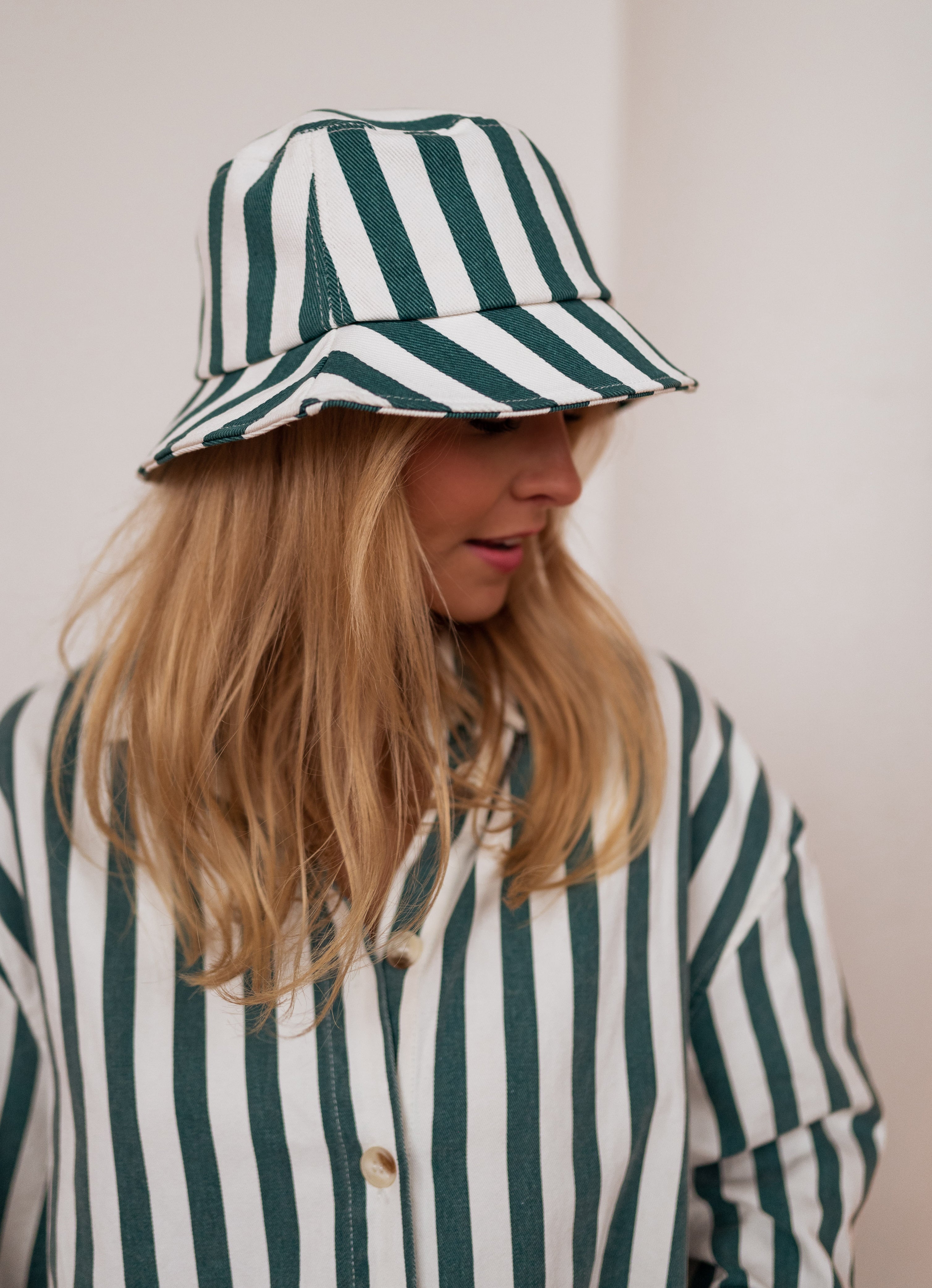 Striped Monka Bucket Hat