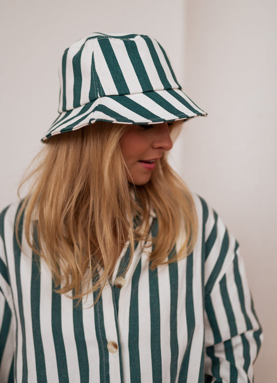 Striped Monka Bucket Hat