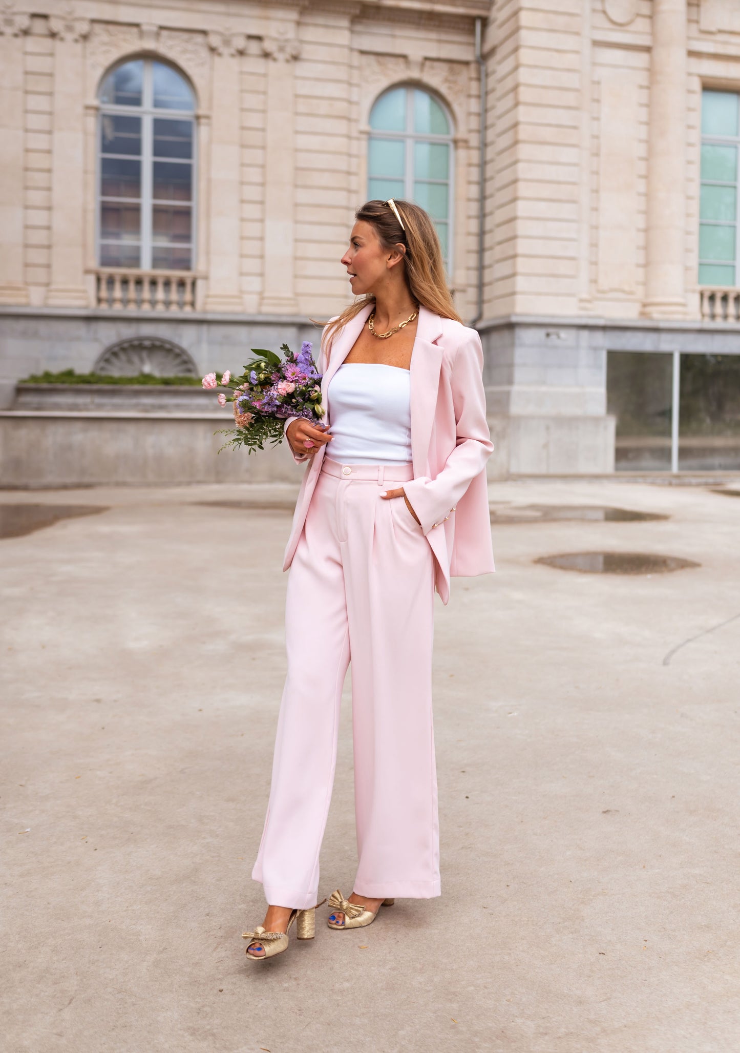 Powder Pink Harmonie Pants