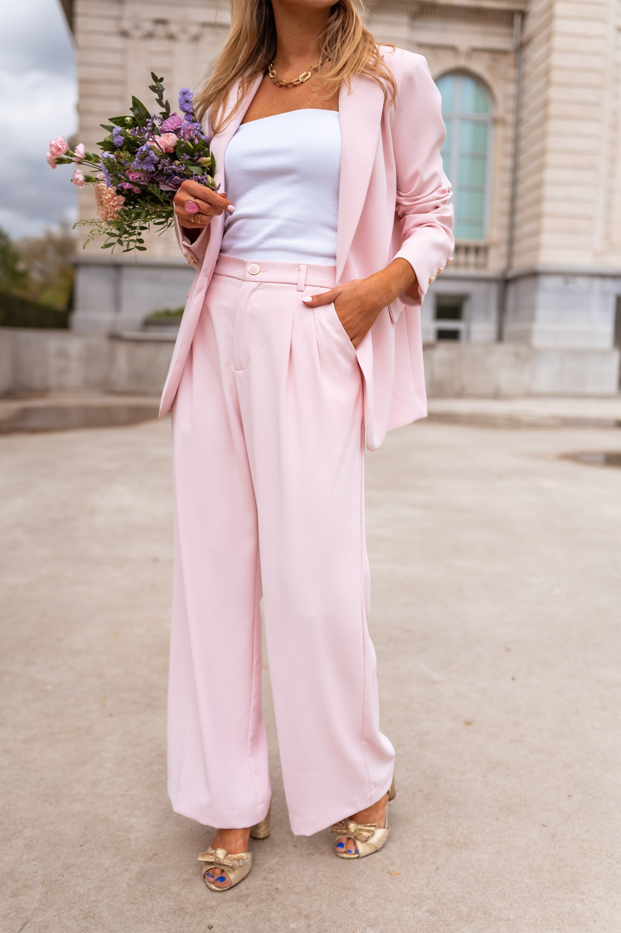 Powder Pink Harmonie Pants