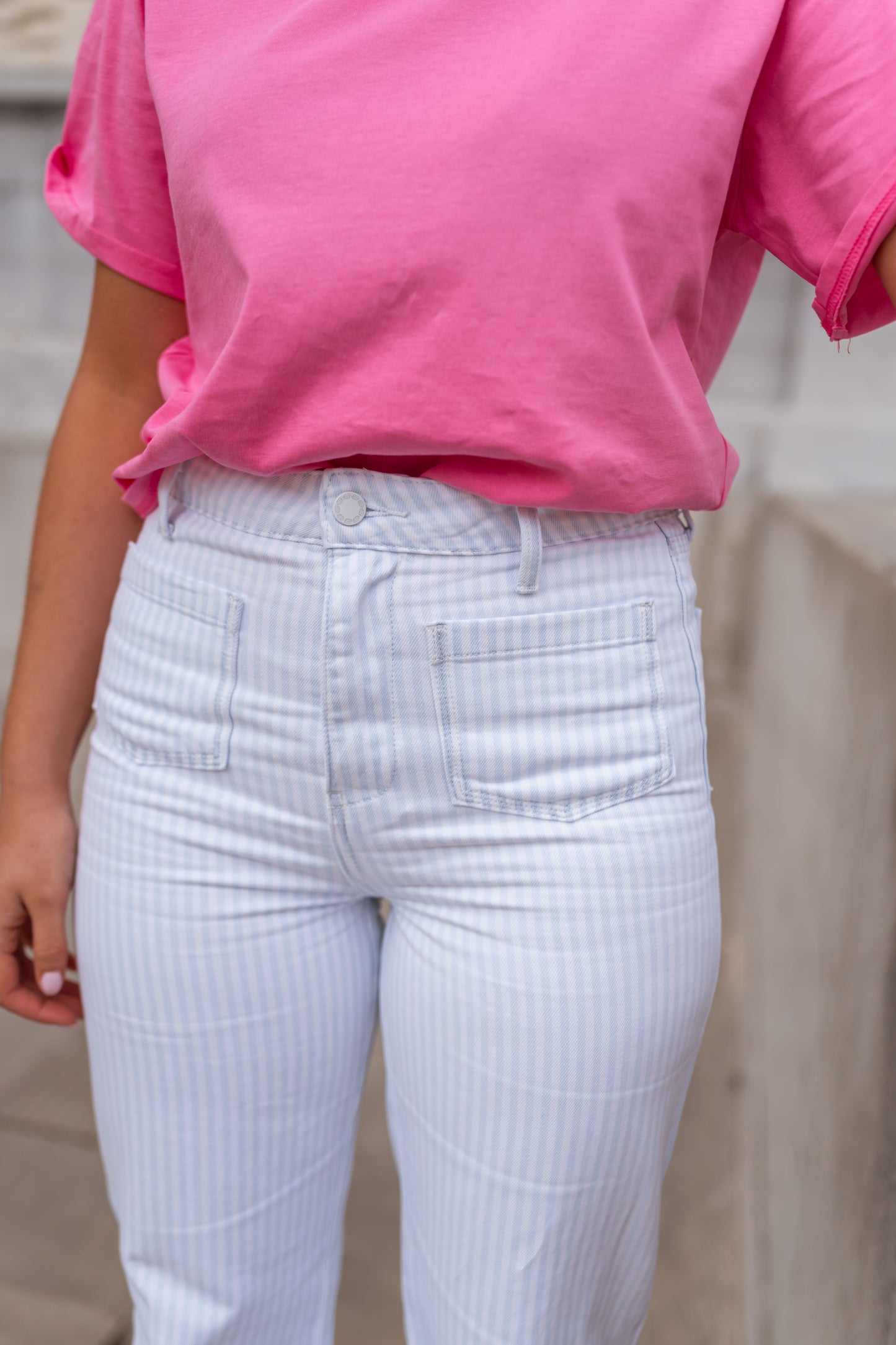 Striped Baldwin Jeans