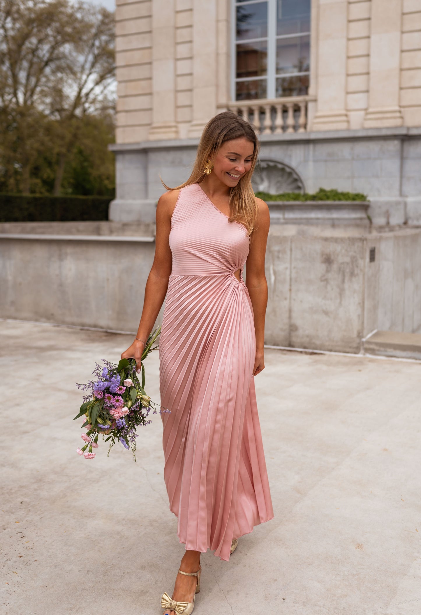 Powder Pink Meredith Dress