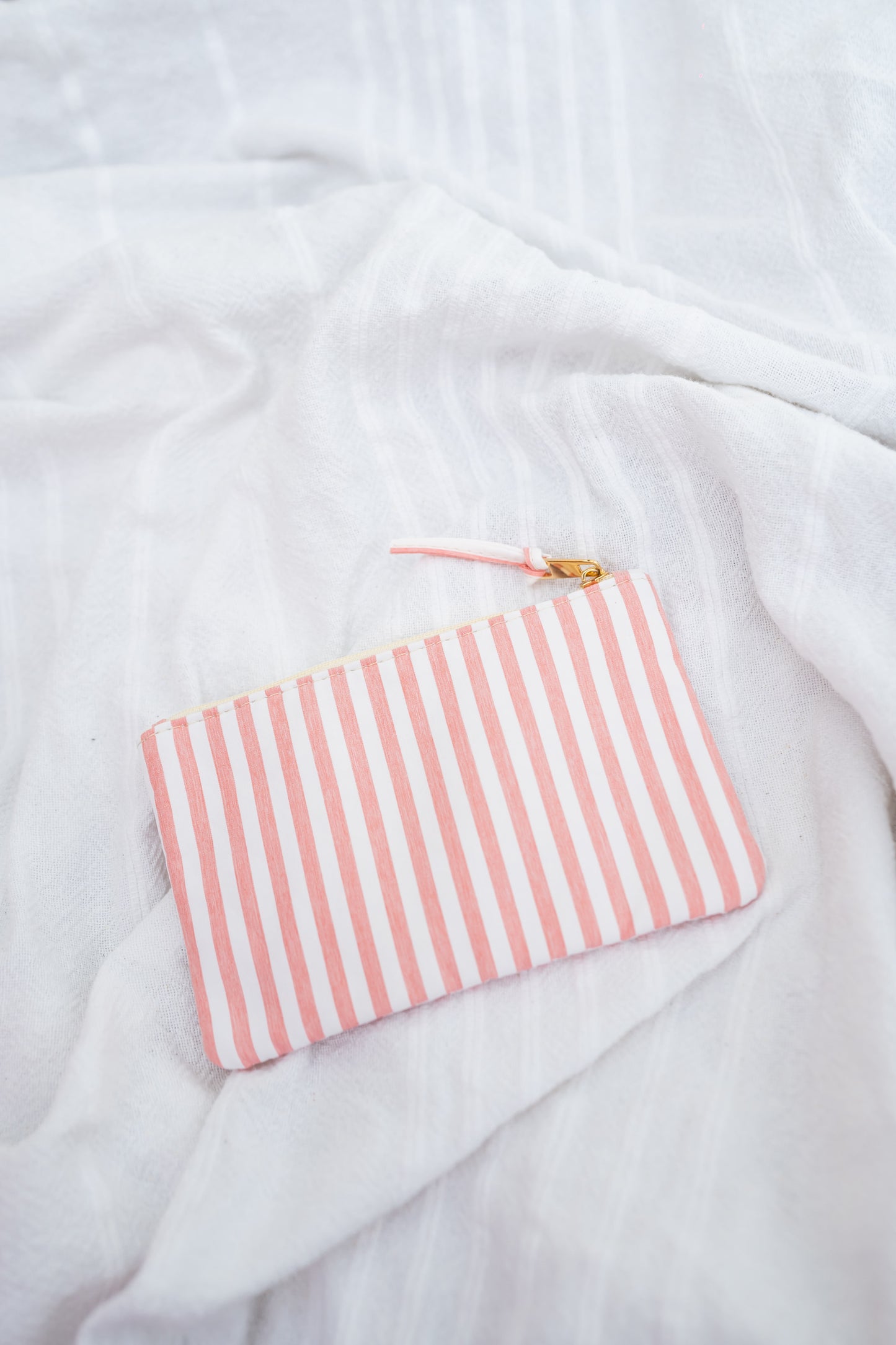 Pink Striped Malou Pouch