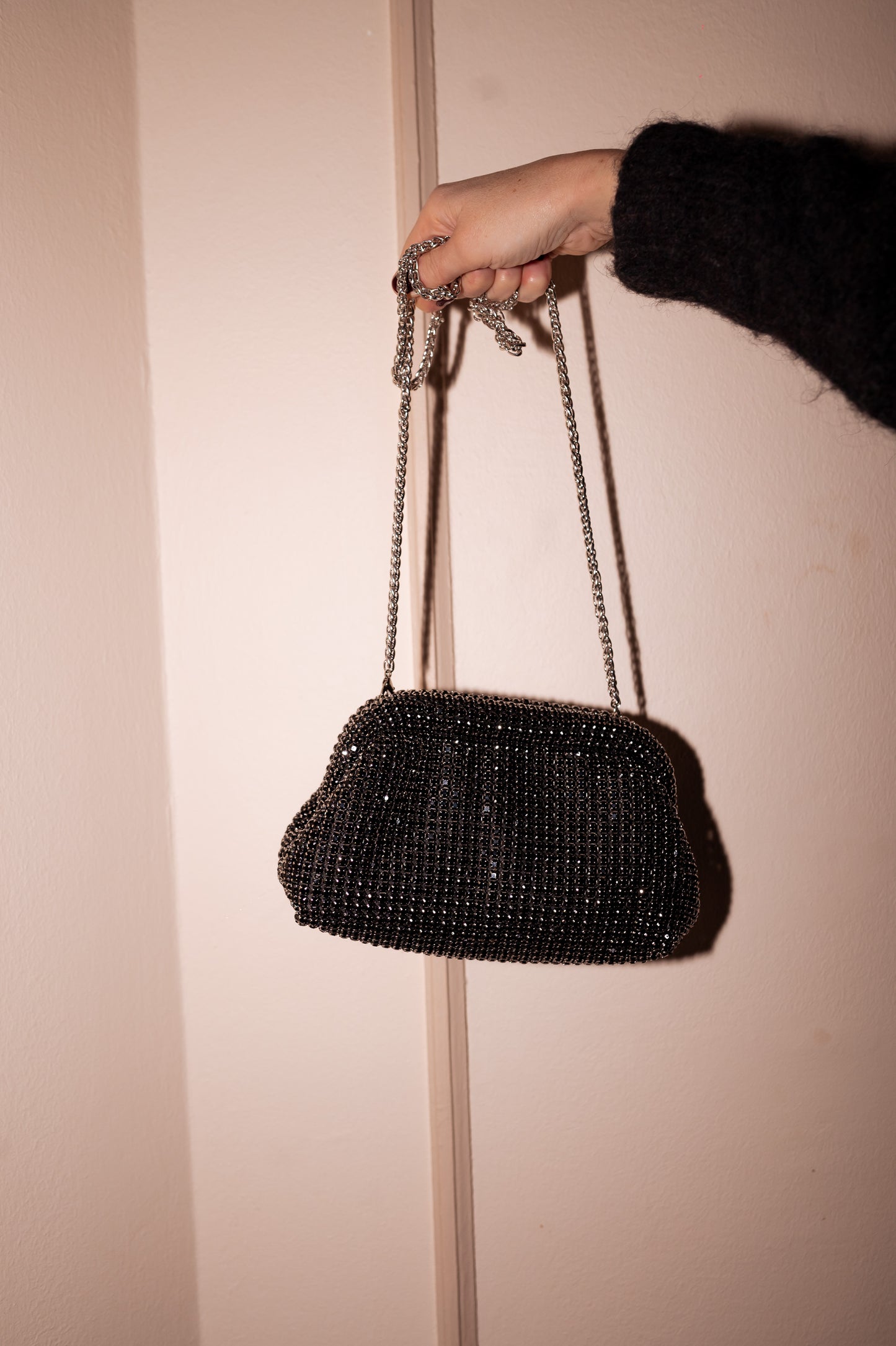 Shiny Black Joye Bag