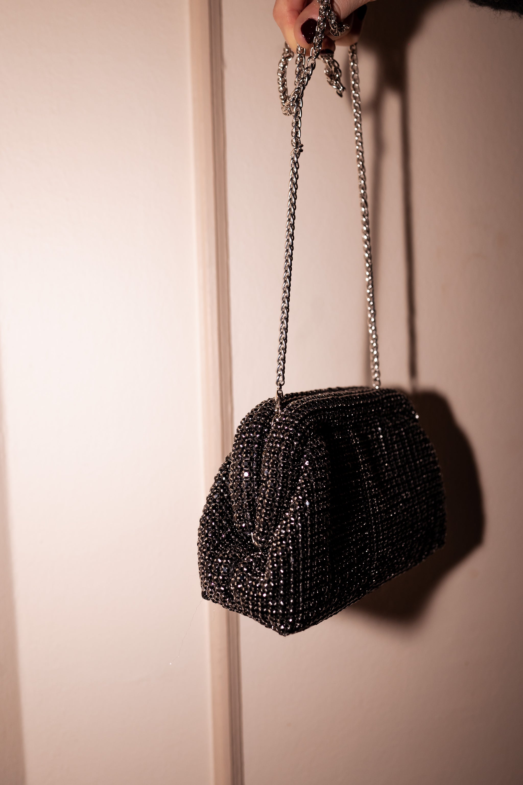 Shiny Black Joye Bag