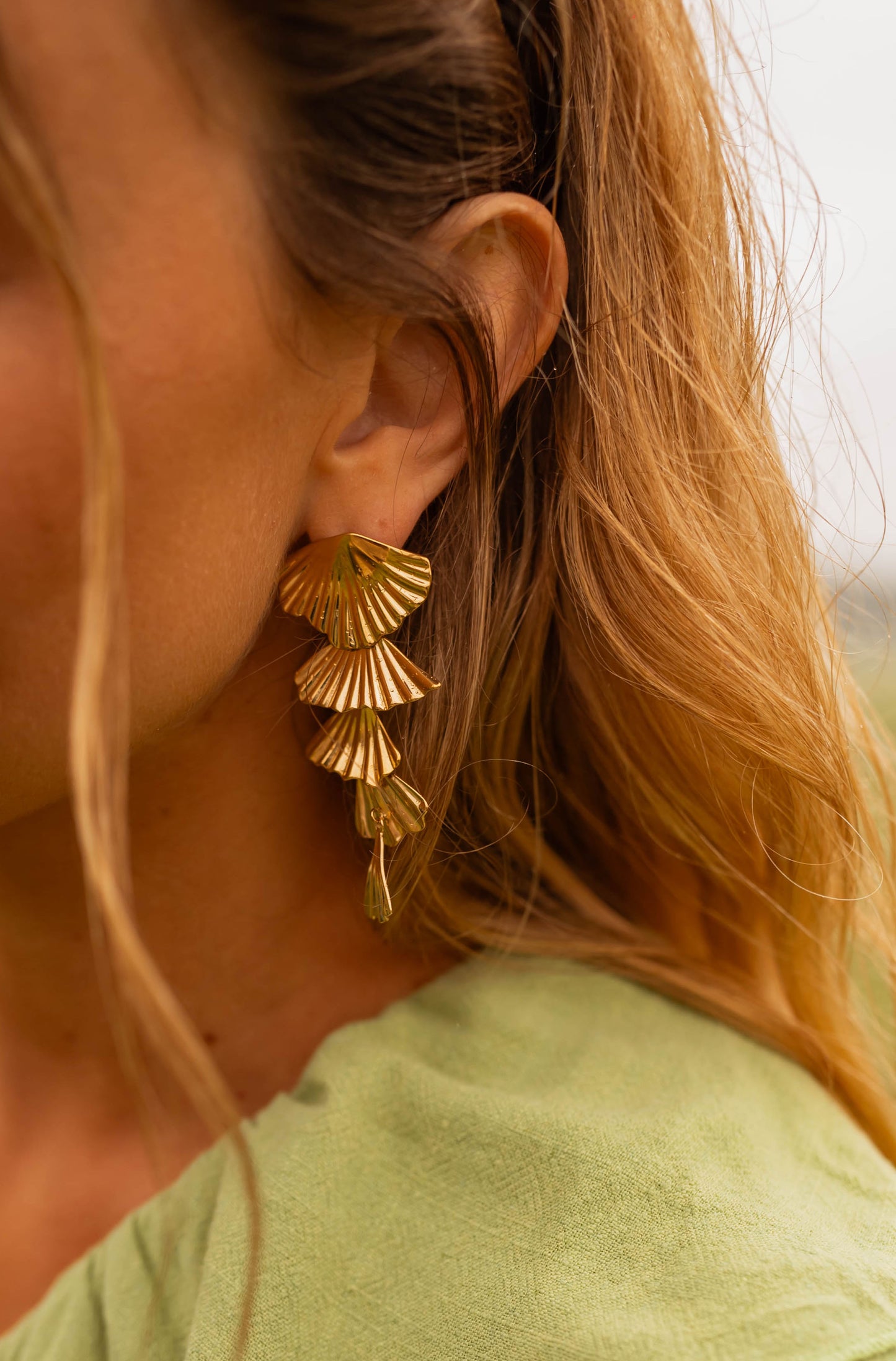 Golden Stoum Earrings