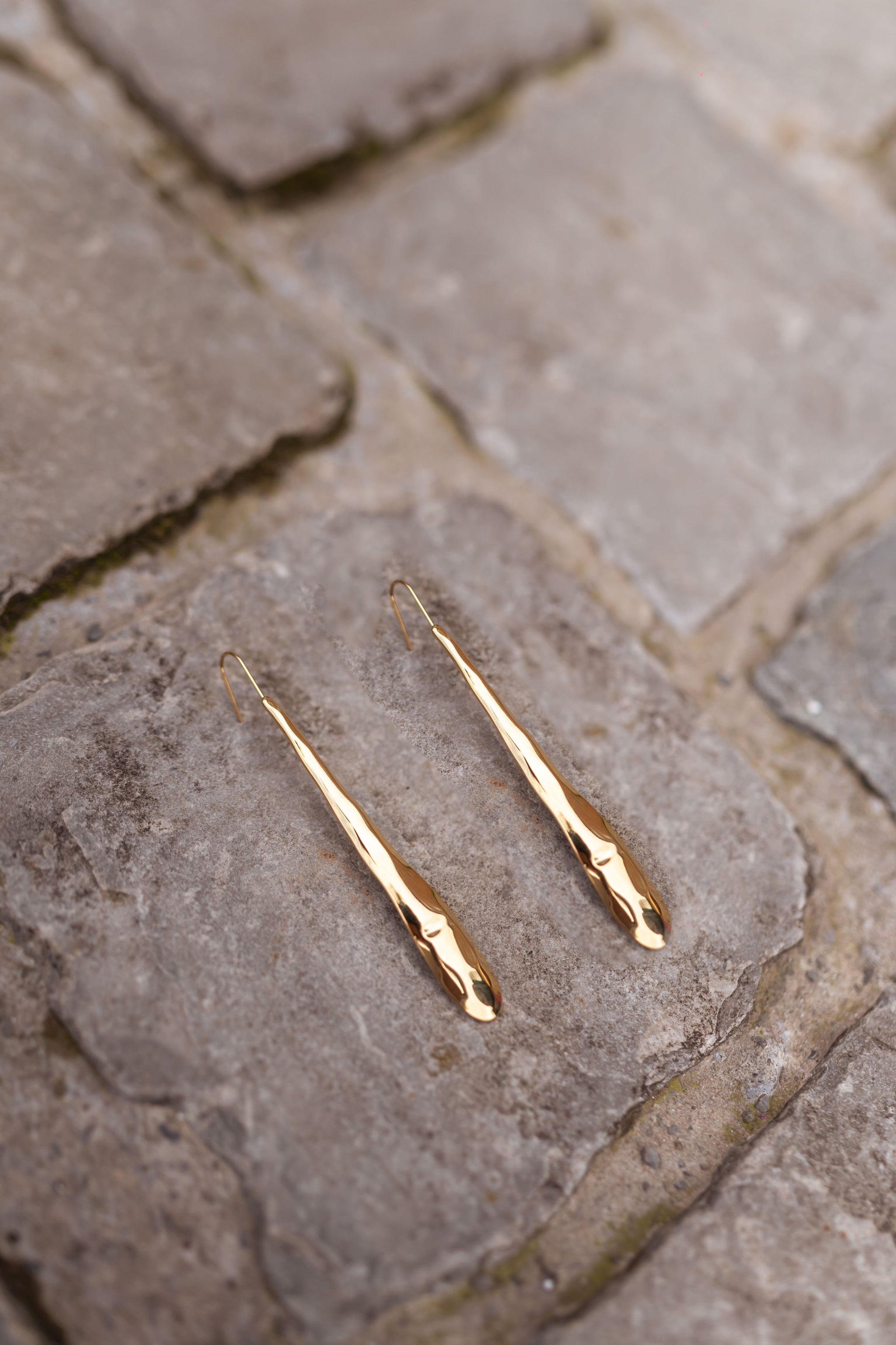 Golden Bevou Earrings