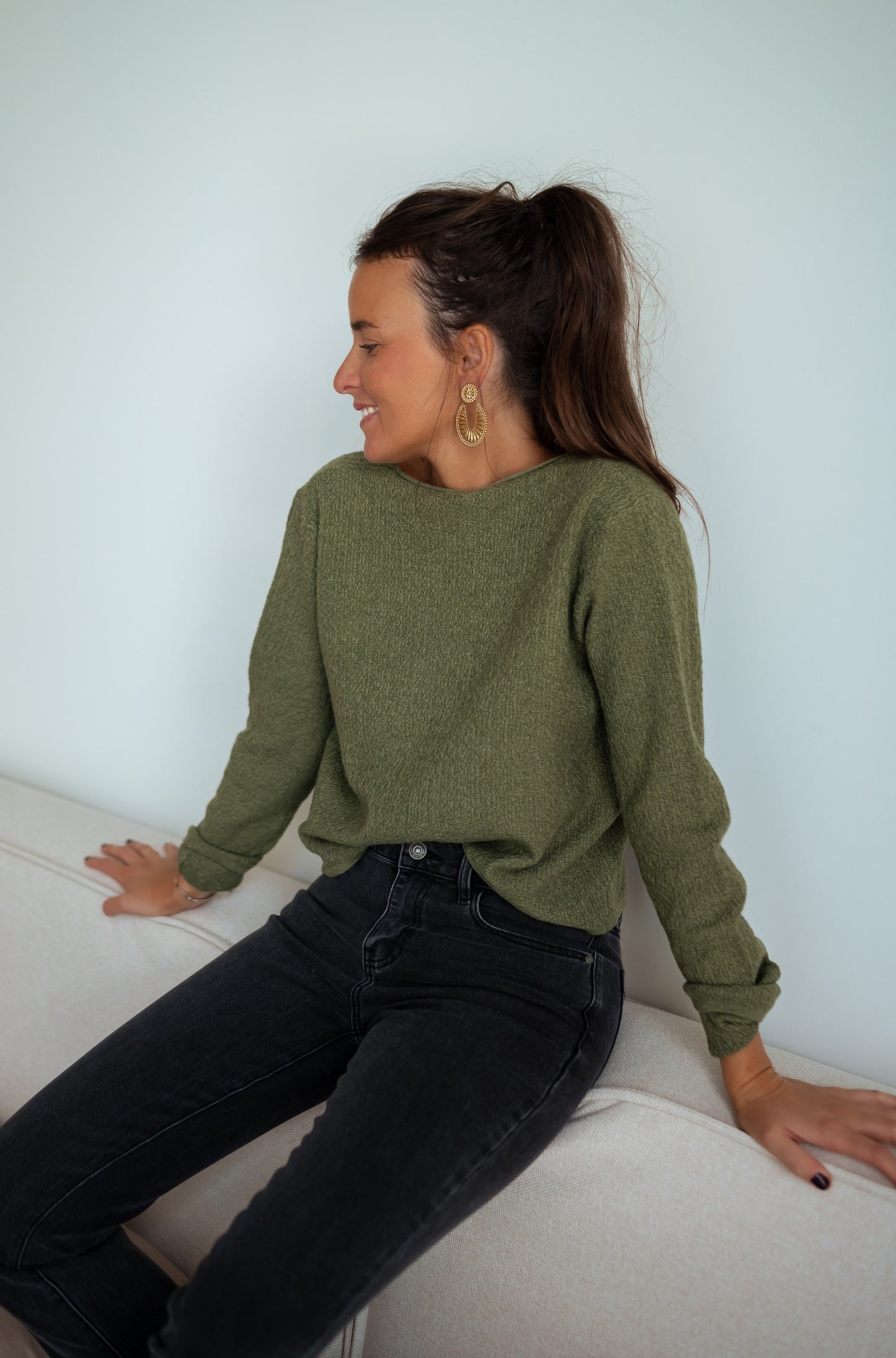 Khaki Alma Sweater