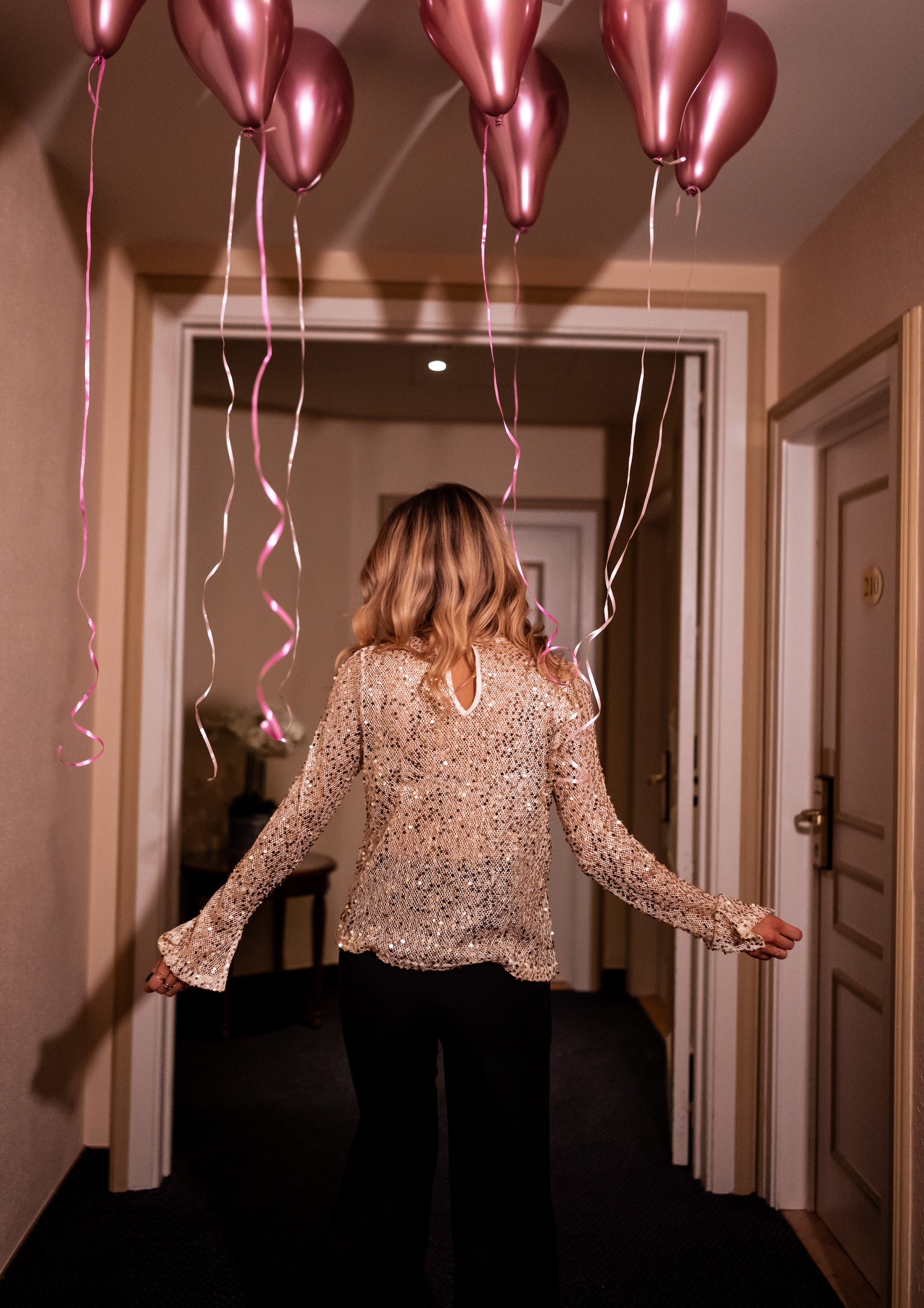 Golden Glittery Armella Blouse