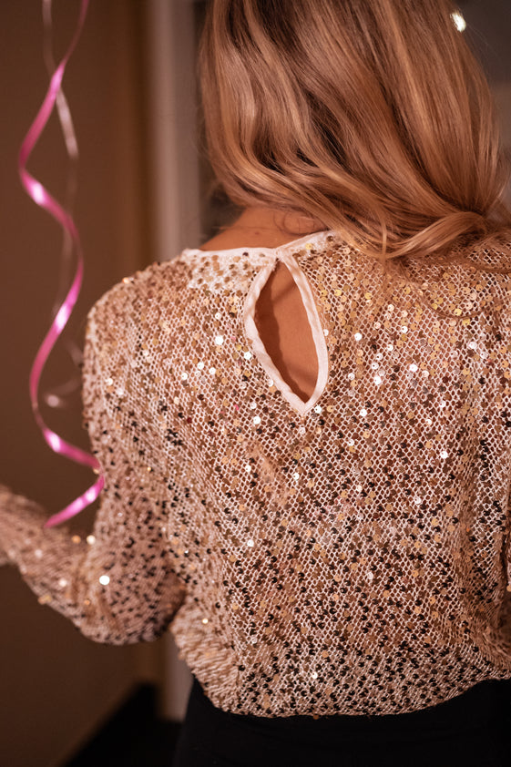 Golden Glittery Armella Blouse