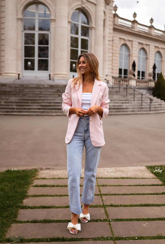 Powder Pink Aurore Blazer