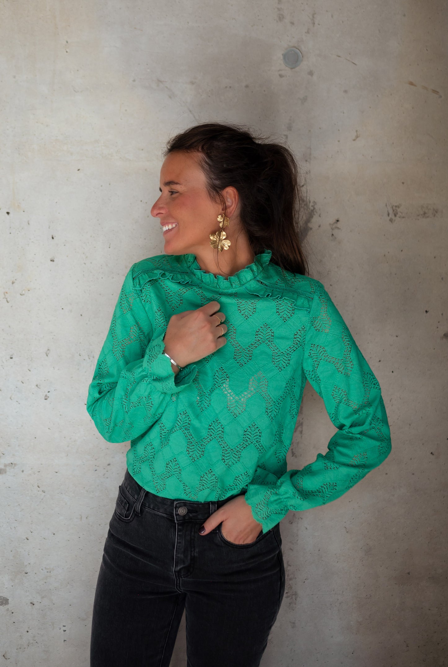 Green Walker Blouse